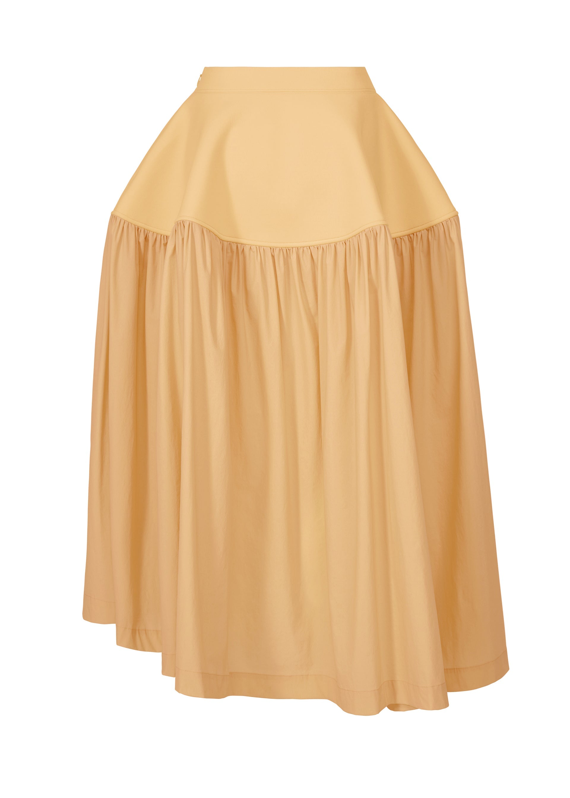 A detail shot of the ISSEY MIYAKE MUTE skirt.