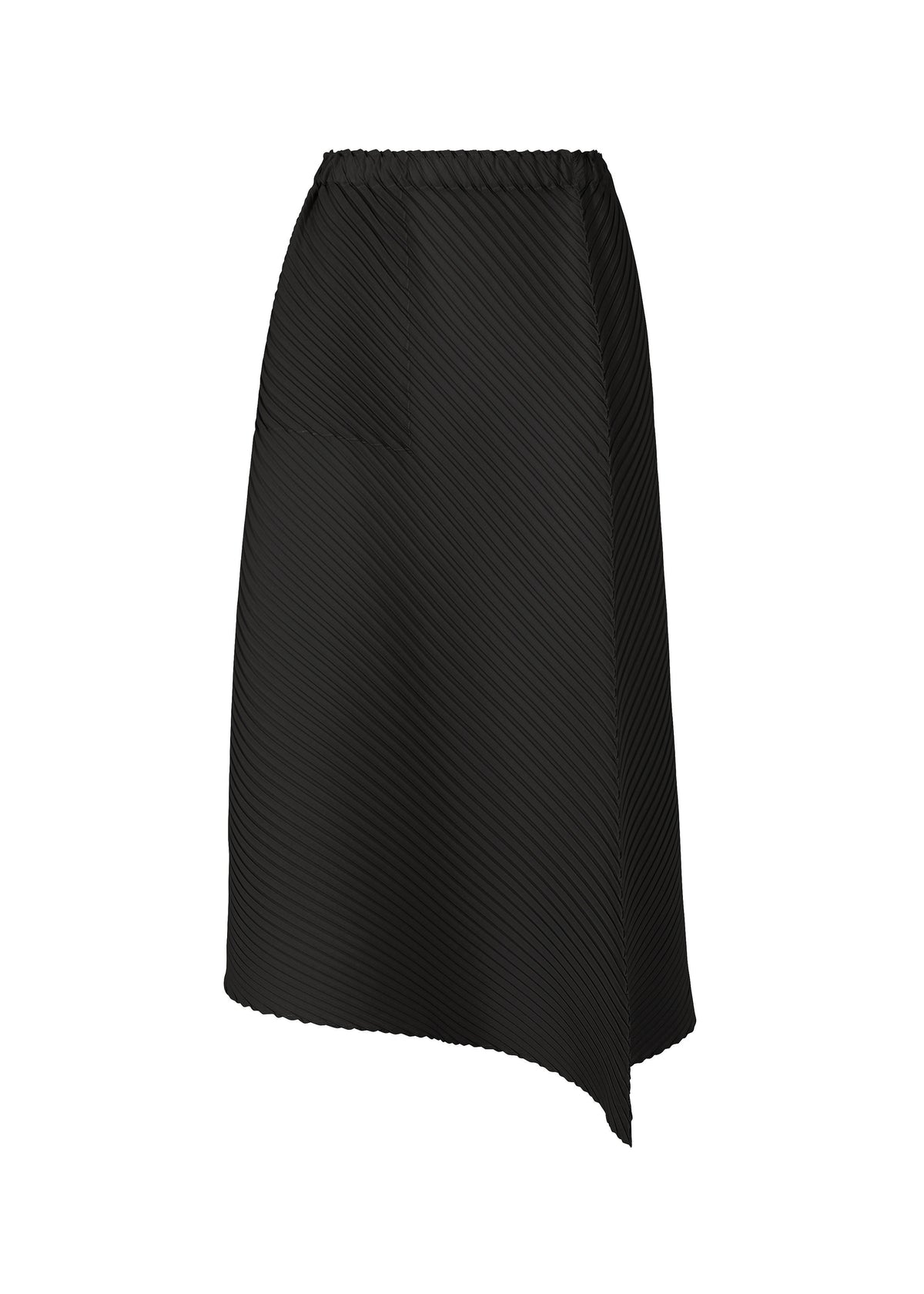 PLASTER PLEATS SOLID Skirt Black