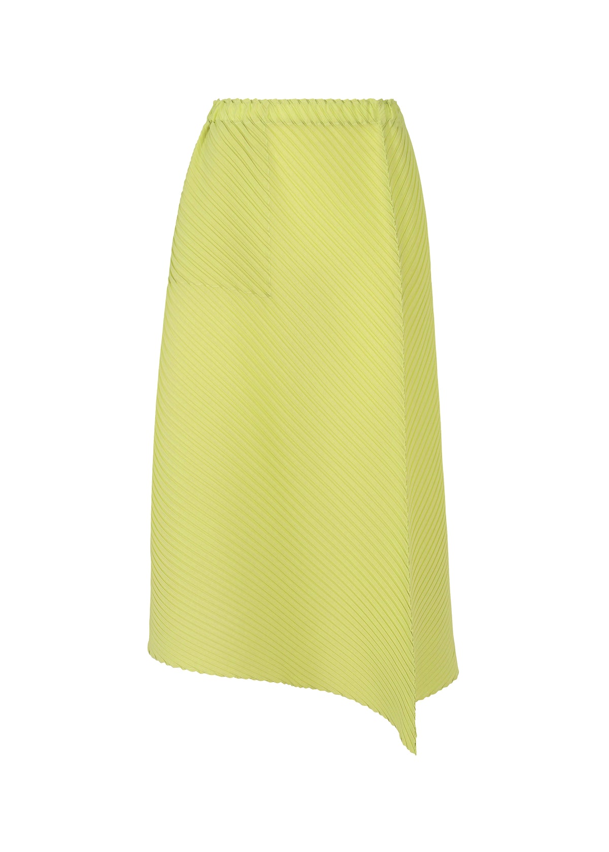 PLASTER PLEATS SOLID Skirt Light Green