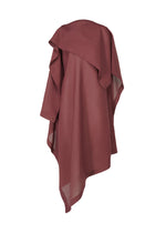 A product shot of the ISSEY MIYAKE ALL SQUARES dress in burgundy (85).