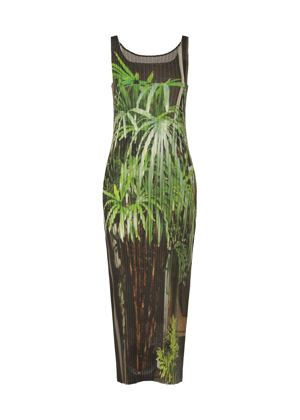 A product shot of the ISSEY MIYAKE URBAN JUNGLE PLEATS dress in black-hued (17).