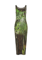 A product shot of the ISSEY MIYAKE URBAN JUNGLE PLEATS dress in black-hued (17).