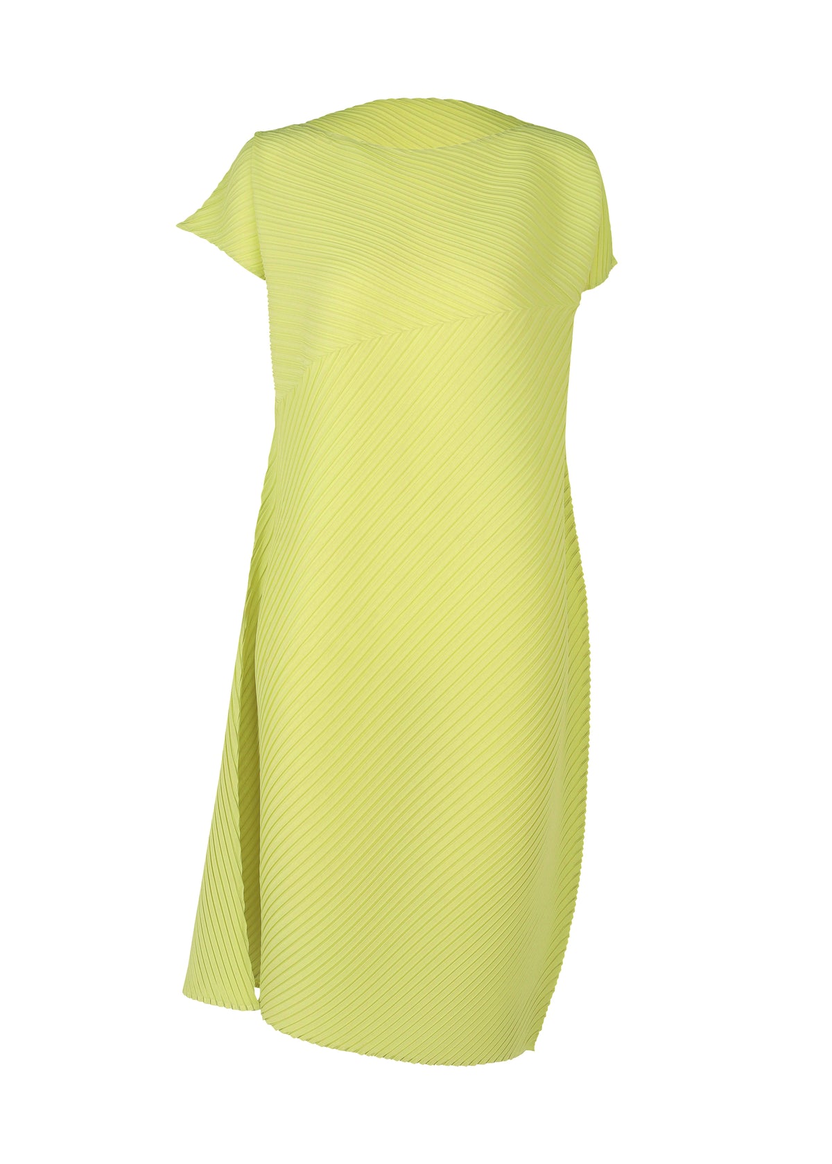 PLASTER PLEATS SOLID Dress Light Green