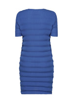 A detail shot of the ISSEY MIYAKE SPRING PLEATS dress.