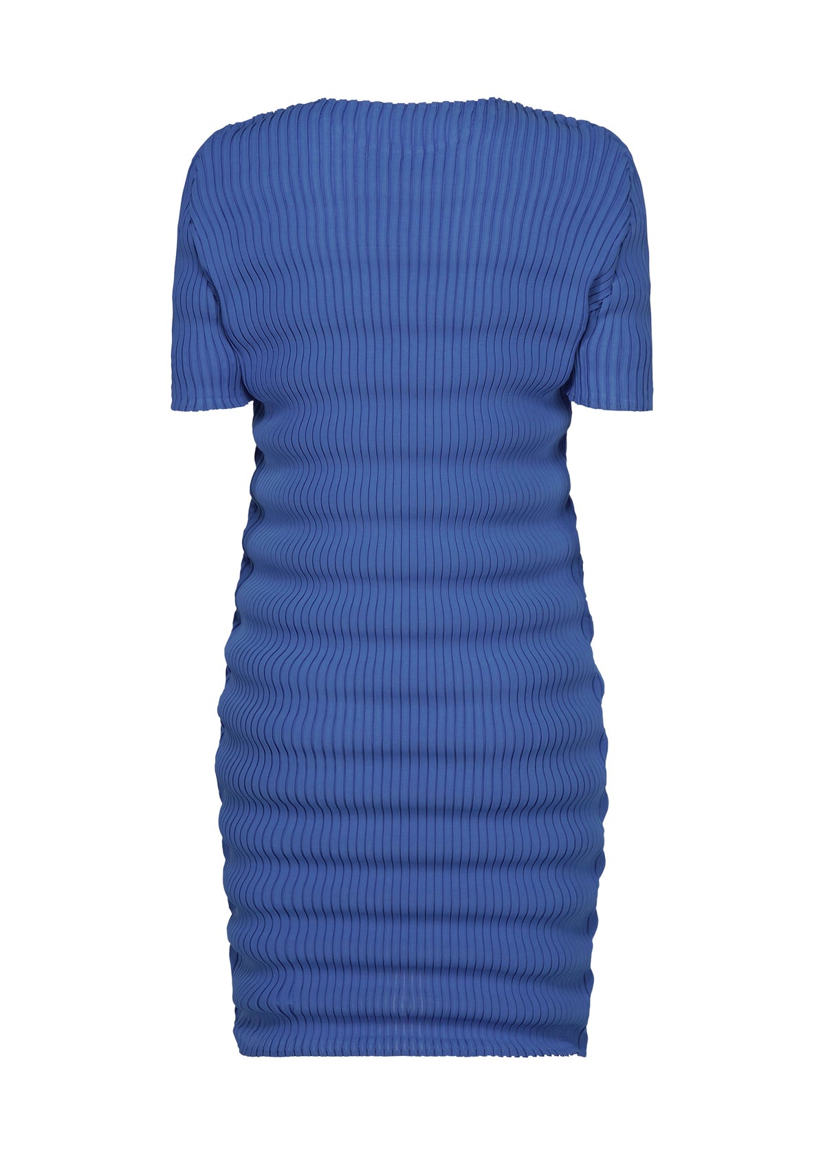 A detail shot of the ISSEY MIYAKE SPRING PLEATS dress.