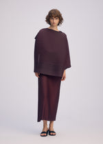 PLEATED ON PLEATS Dress Light Grey