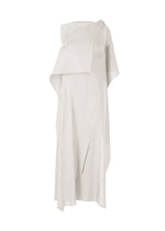 PLEATED ON PLEATS Dress Light Grey