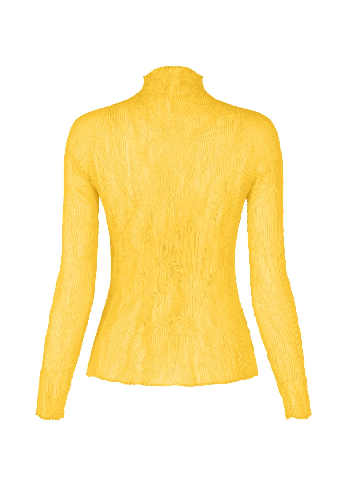 A detail shot of the ISSEY MIYAKE CHIFFON TWIST 3 top.