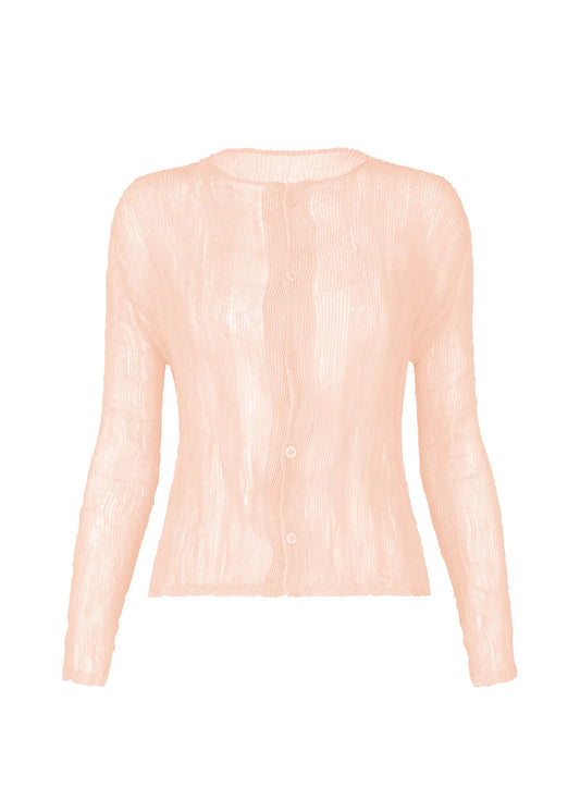 A product shot of the ISSEY MIYAKE CHIFFON TWIST 2 shirt in light pink (21).