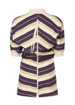 A detail shot of the ISSEY MIYAKE GENERIC WEAR STRIPES shirt.