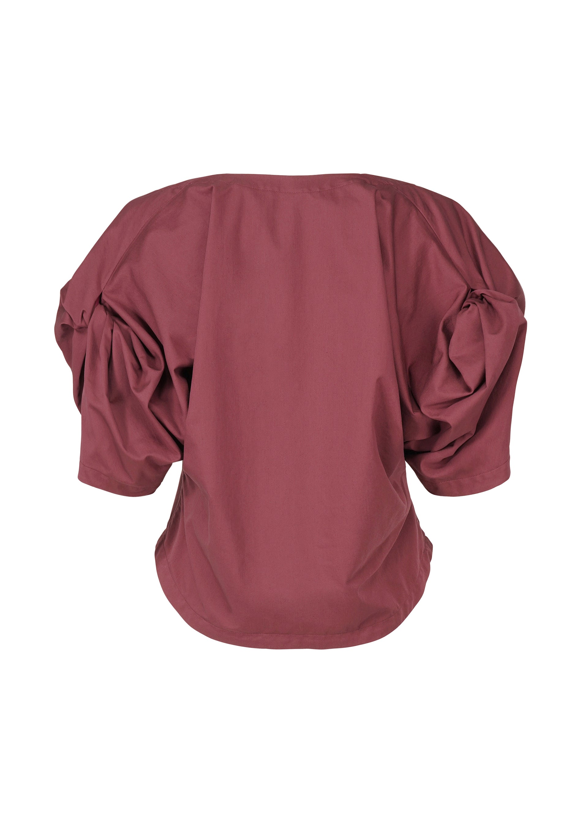 A detail shot of the ISSEY MIYAKE TWISTED DRAPE top.