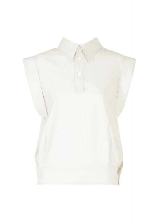 A product shot of the ISSEY MIYAKE ODD SHIRT 2 shirt in white (01).