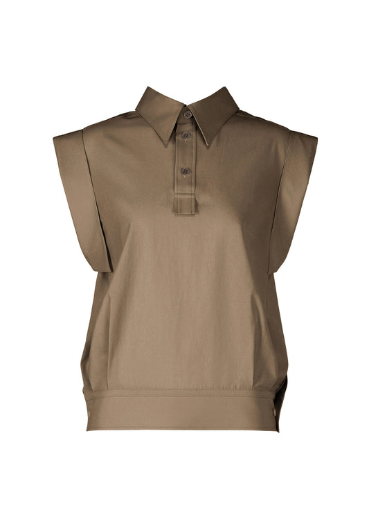 A product shot of the ISSEY MIYAKE ODD SHIRT 2 shirt in dark brown (45).