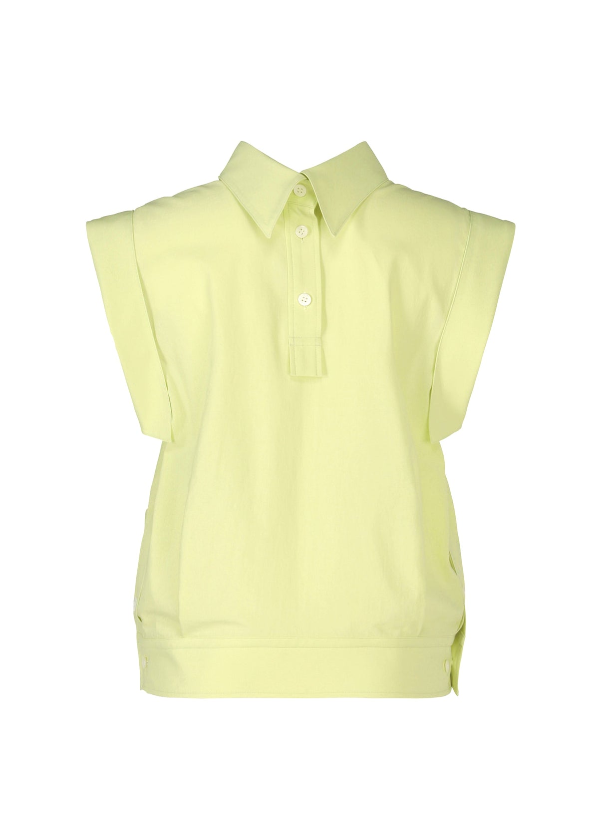 A detail shot of the ISSEY MIYAKE ODD SHIRT 2 shirt.