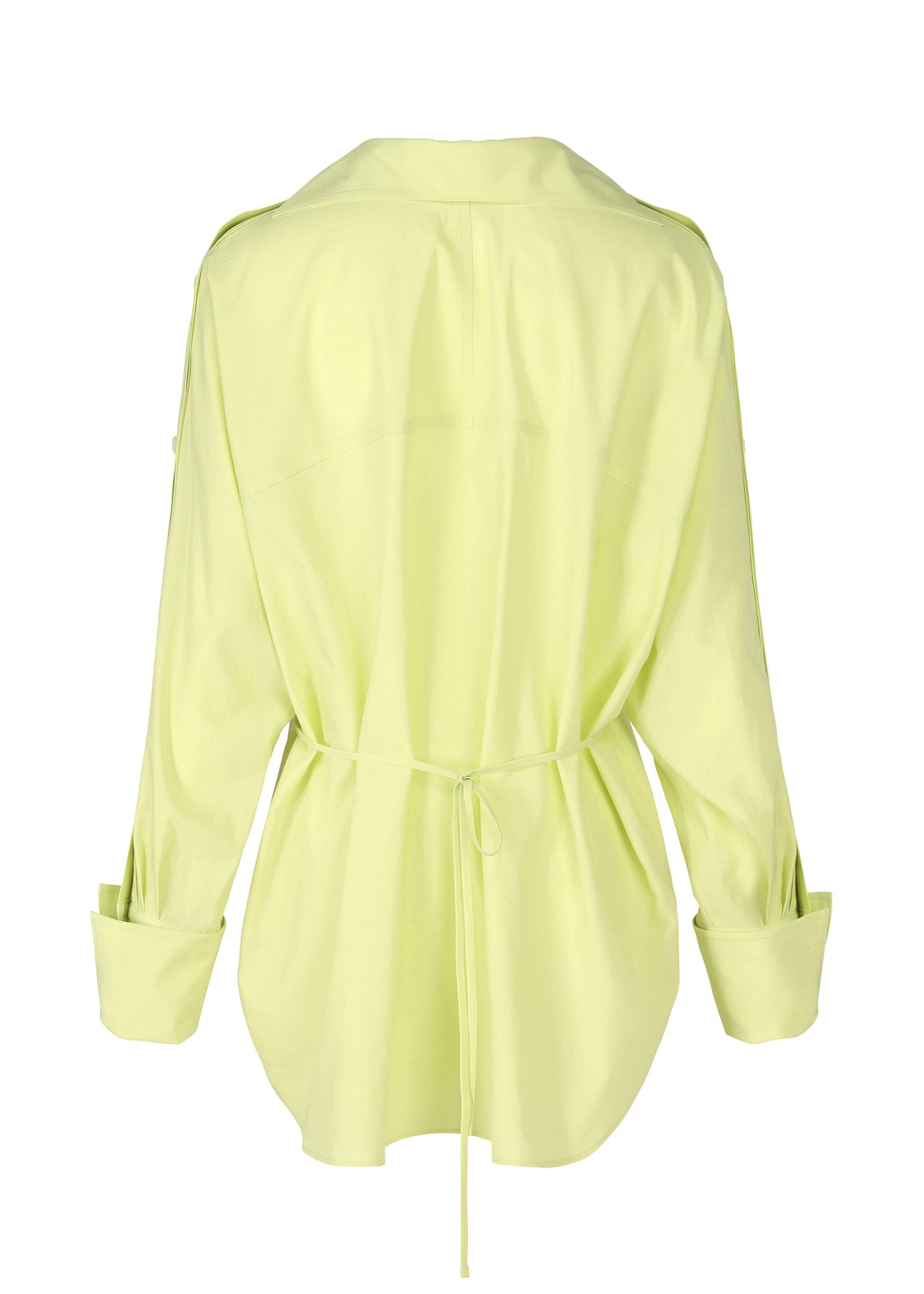 A detail shot of the ISSEY MIYAKE ODD SHIRT 2 shirt.