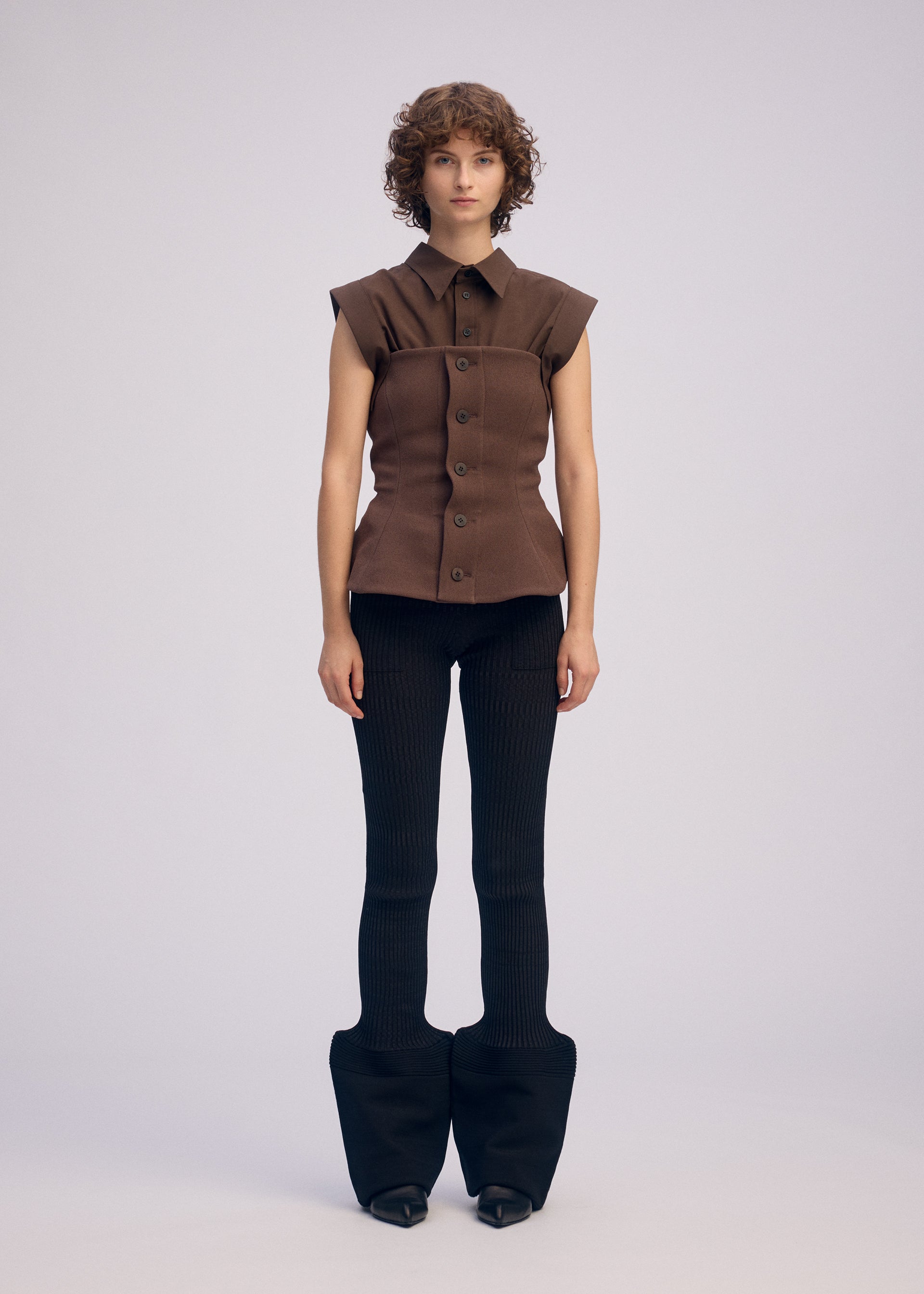 ARMS Top Dark Brown