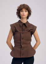 ARMS Top Dark Brown