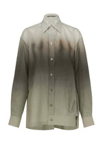 A product shot of the ISSEY MIYAKE PLUMAGE shirt in chukar.