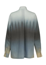 A detail shot of the ISSEY MIYAKE PLUMAGE shirt.