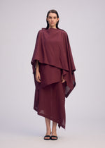 A model wears the ISSEY MIYAKE ALL SQUARES top.