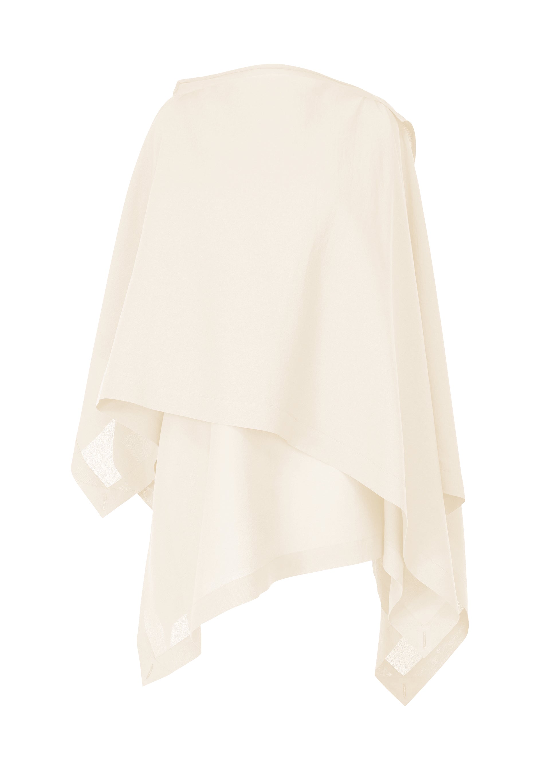 A product shot of the ISSEY MIYAKE ALL SQUARES top in white (01).