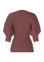 A detail shot of the ISSEY MIYAKE SLEEK PLEATS shirt.