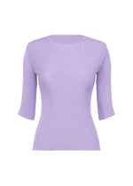 A product shot of the ISSEY MIYAKE RHOMBUS PLEATS shirt in purple (81).