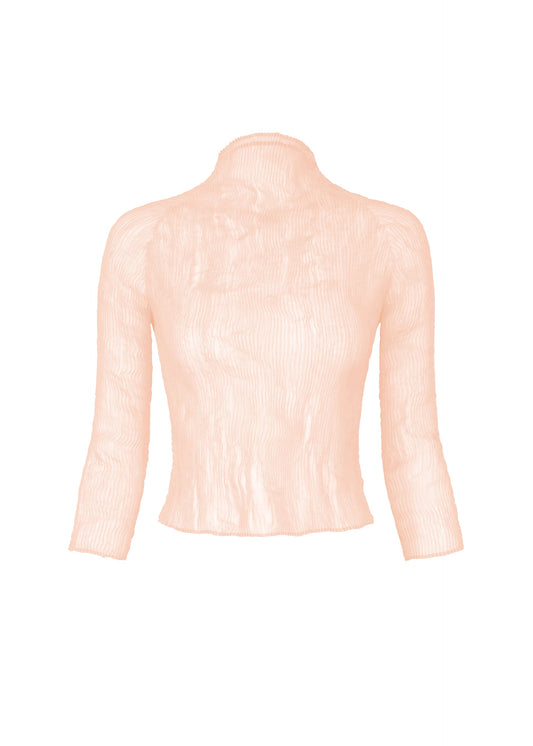 A product shot of the ISSEY MIYAKE CHIFFON TWIST 2 shirt in light pink (21).