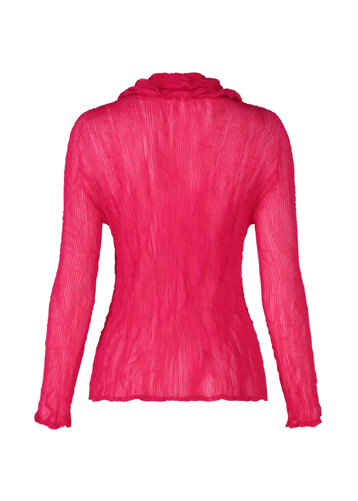 A detail shot of the ISSEY MIYAKE CHIFFON TWIST 1 clothing.