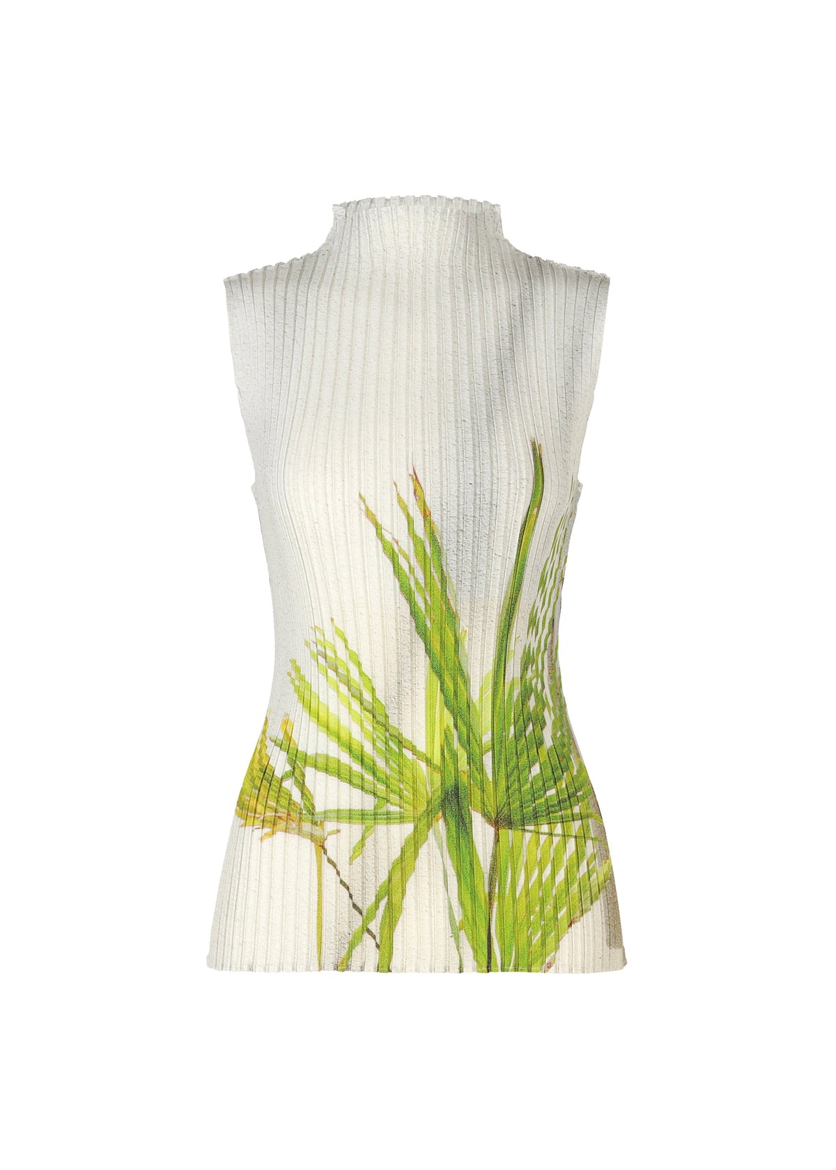 A product shot of the ISSEY MIYAKE URBAN JUNGLE PLEATS shirt in white-hued (07).