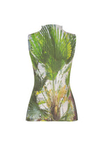 A detail shot of the ISSEY MIYAKE URBAN JUNGLE PLEATS shirt.