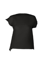 PLASTER PLEATS SOLID Top Black