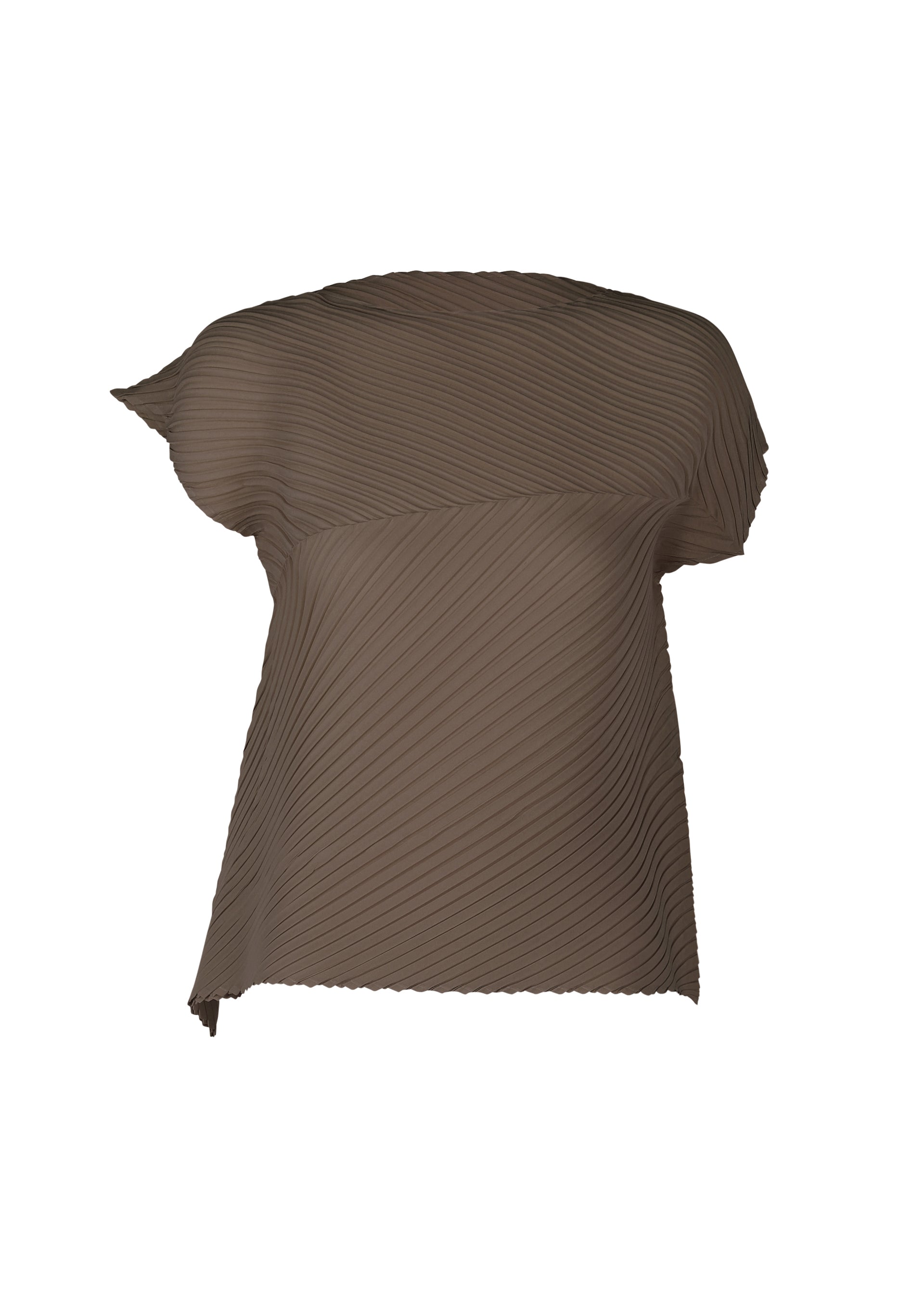 PLASTER PLEATS SOLID Top Dark Brown