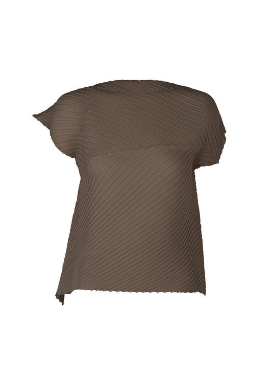 PLASTER PLEATS SOLID Top Dark Brown