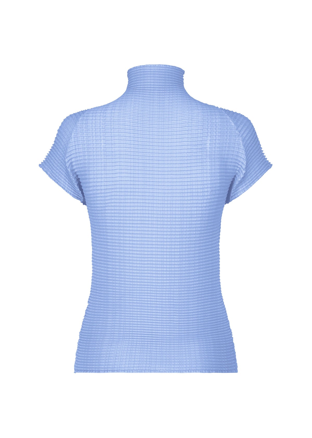 A detail shot of the ISSEY MIYAKE WOOLY PLEATS 66 clothing.