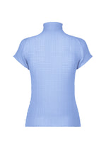 A detail shot of the ISSEY MIYAKE WOOLY PLEATS 66 clothing.