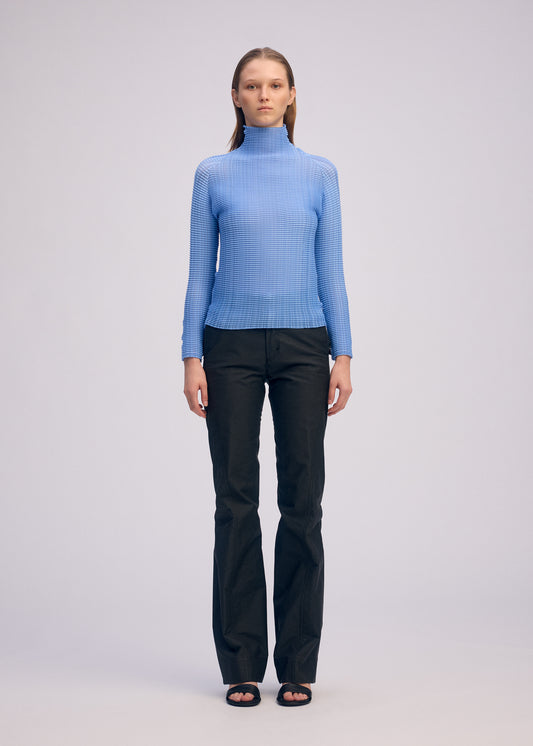 WOOLY PLEATS-66 Top Greige