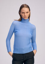 WOOLY PLEATS-66 Top Greige