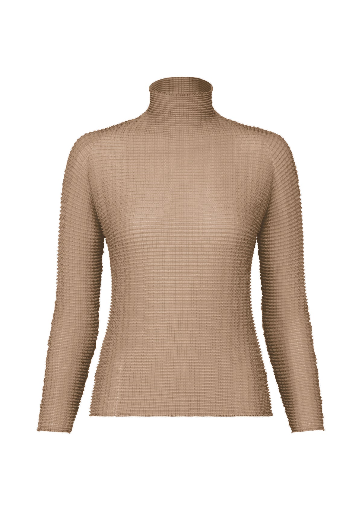 WOOLY PLEATS-66 Top Greige