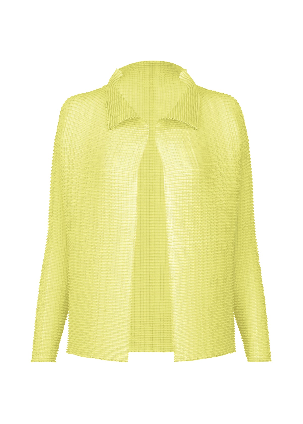 WOOLY PLEATS-66 Cardigan Light Green