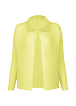WOOLY PLEATS-66 Cardigan Light Green