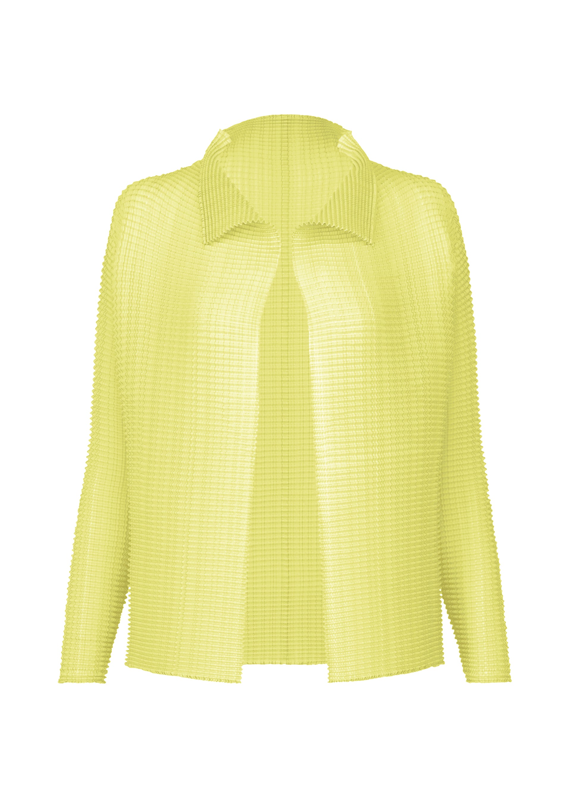 WOOLY PLEATS-66 Cardigan Light Green