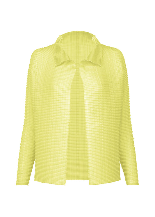 WOOLY PLEATS-66 Cardigan Light Green