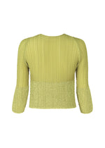 SHEER FUZZY PLEATS Top Black