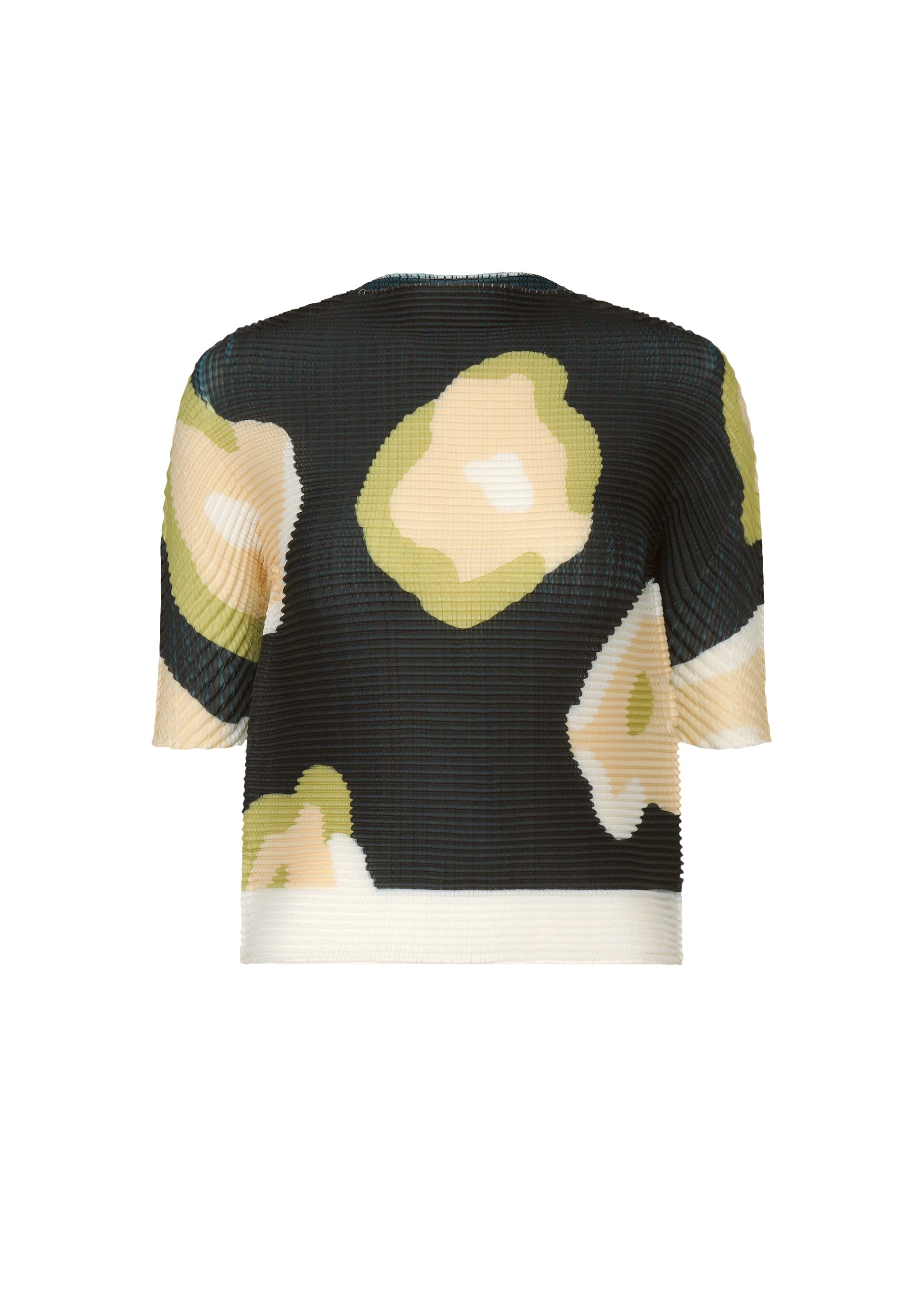 A product shot of the ISSEY MIYAKE VERVE PLEATS TOP shirt in black-hued (17).