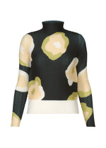 A product shot of the ISSEY MIYAKE VERVE PLEATS TOP shirt in black-hued (17).