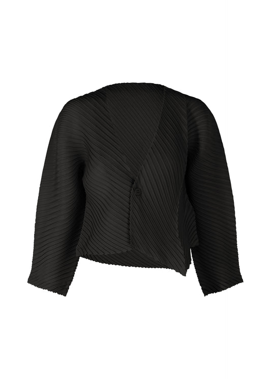 PLASTER PLEATS SOLID Cardigan Black