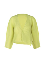 PLASTER PLEATS SOLID Cardigan Light Green