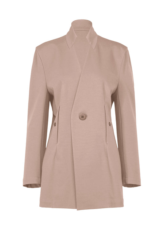 A product shot of the ISSEY MIYAKE SIMPLE ENSEMBLE clothing in greige (10).