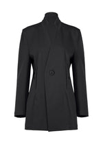 A product shot of the ISSEY MIYAKE SIMPLE ENSEMBLE clothing in black (15).